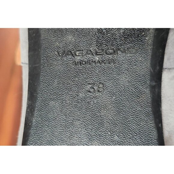 Vagabond Jolin Ballet Flats Mary Jane Suede Gray 38 Leather Lining Minimalist - Picture 11 of 13